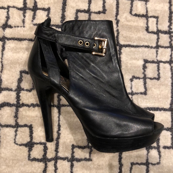 Platform open toe booties - Picture 2 of 8